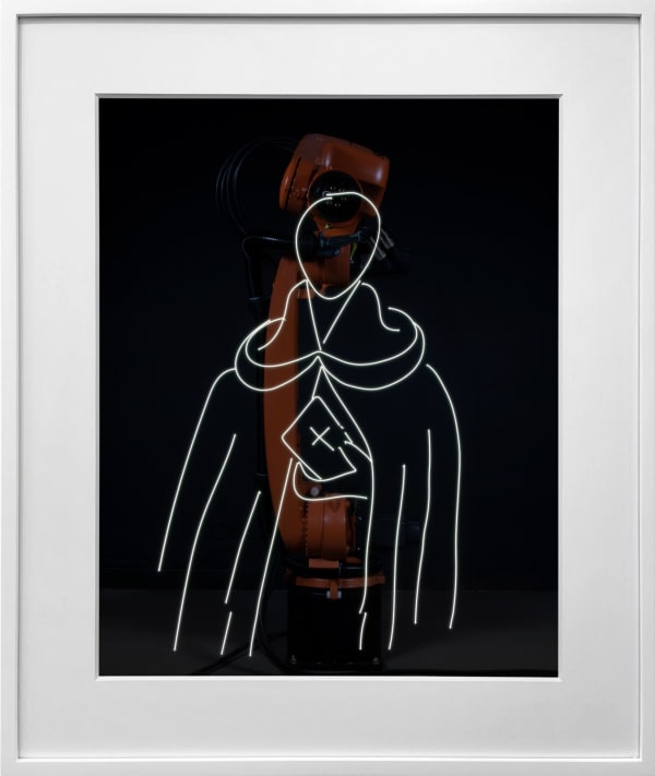 Rob and Nick Carter, Robot Light Drawing, Étude pour Saint Dominique, after Henri Matisse (1950-51), 2022