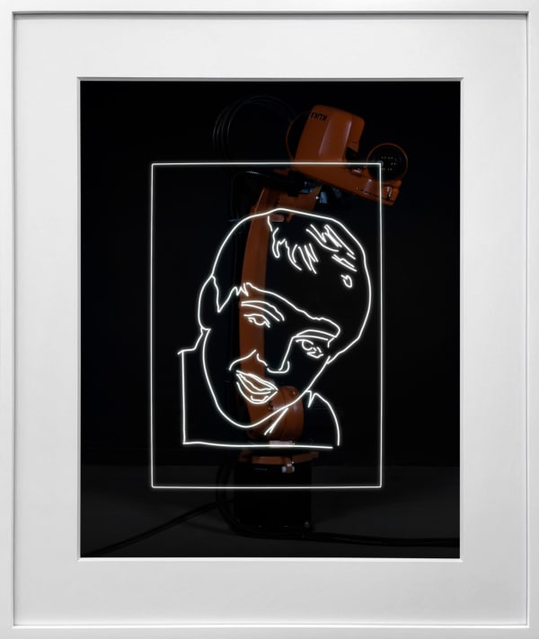 Rob and Nick Carter, Robot Light Drawing, Paul McCartney, after Andy Warhol (1980), 2022