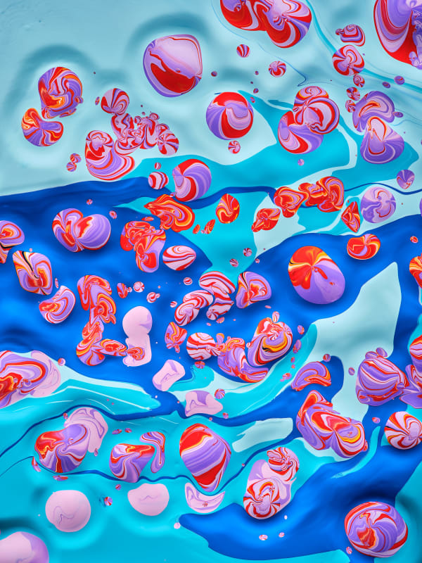 Rob and Nick Carter, Painting Photograph, Acrylic XXIV, 2024