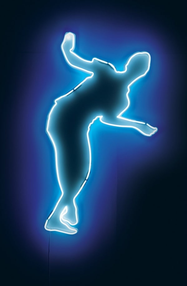 Rob and Nick Carter, Dancer I, Neon Line Drawing after Andy Warhol (c.1953), 2013