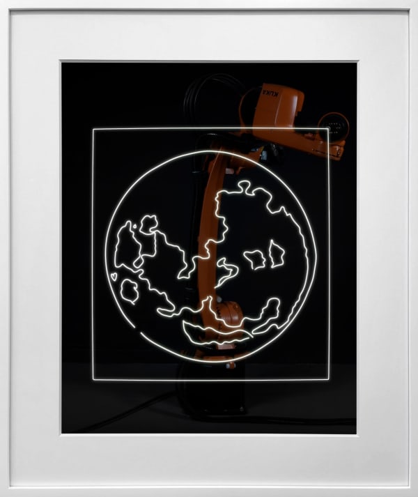 Rob and Nick Carter, Robot Light Drawing, Cosmos, after Andy Warhol (c.1984), 2022