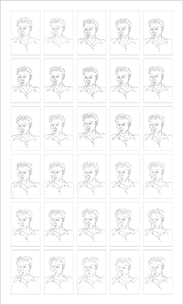 Rob and Nick Carter, Chinese Whispers, Self Portrait after Andy Warhol (1942), 2015