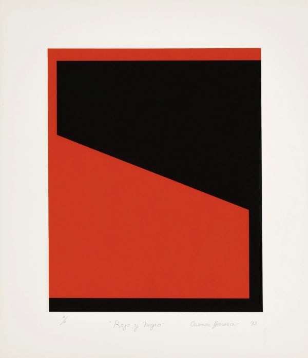 Carmen Herrera, Rojo y Negro, 1993