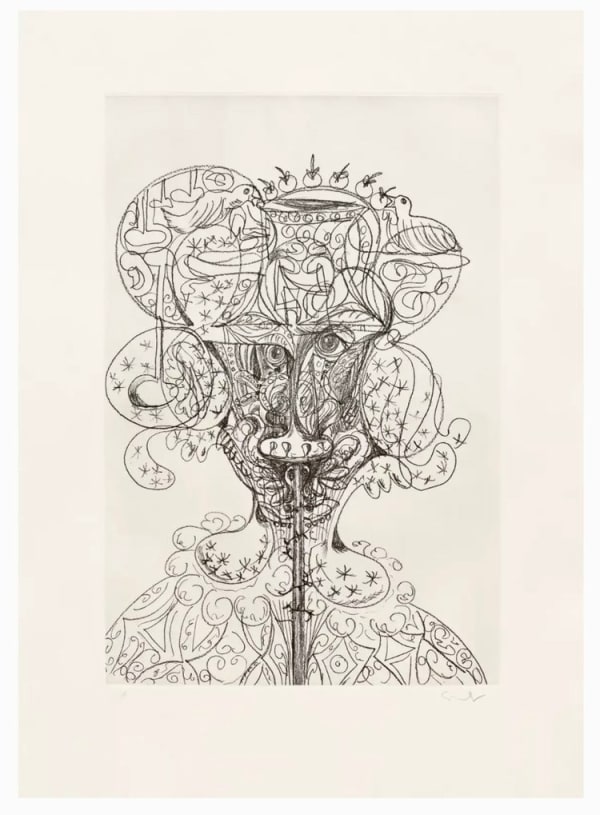 George Condo, Untitled (portrait), 1989