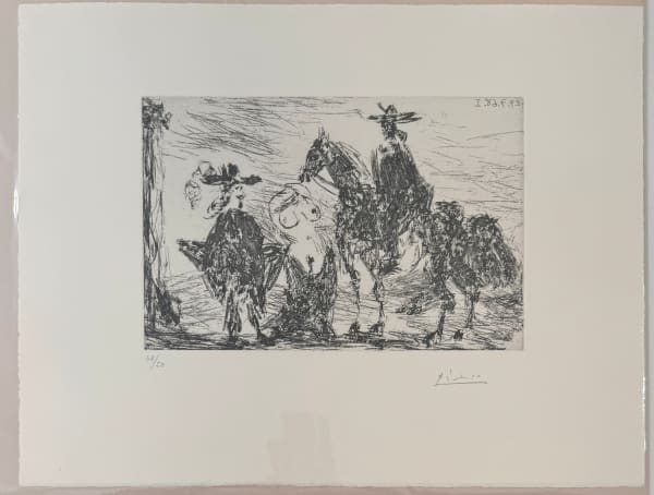 Pablo Picasso, Gentilhomme, Femme honteuse et Reître, from: Séries 347, 1968