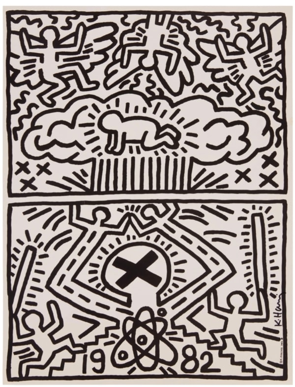 Keith Haring, Poster for Nuclear Disarmament, 1982