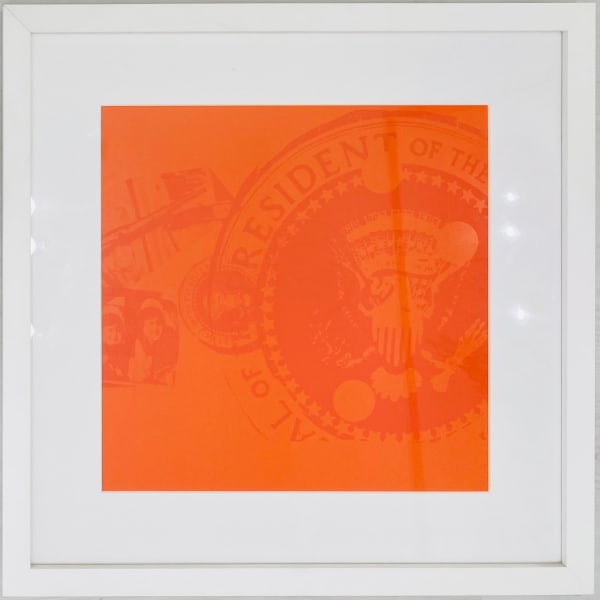 Andy Warhol, Flash: Orange Presidential Seal (Trial Proof) , 1968