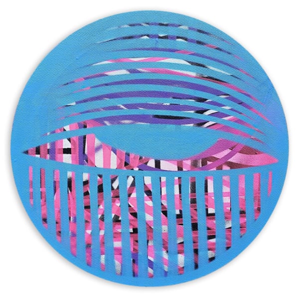 Ahol Sniffs Glue - Untitled (Big Blue Eye), 2024