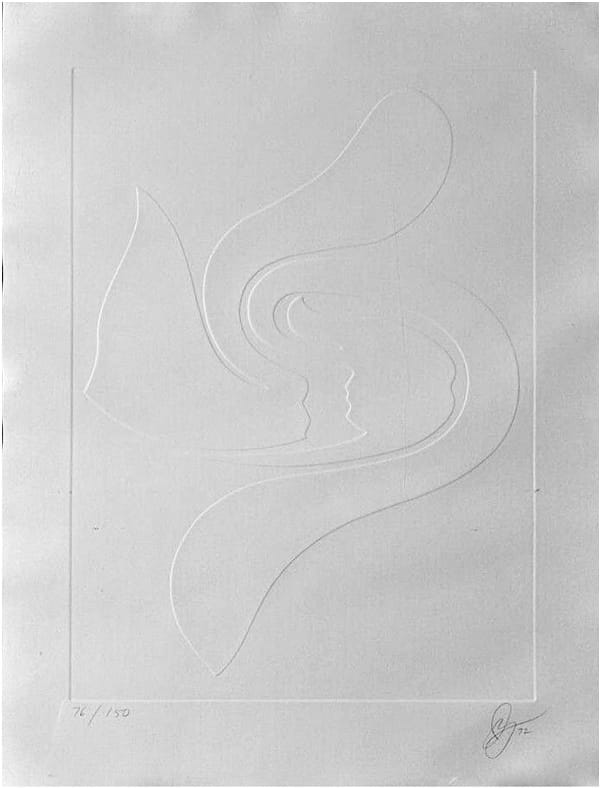 Jack Youngerman, Untitled 1, from the White Portfolio, 1972