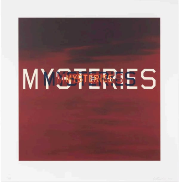 Ed Ruscha, Mysteries, 2021