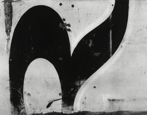 Aaron Siskind, Chicago 30, "R", 1949