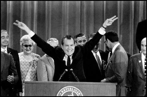 Elliott Erwitt, USA, Florida, Miami Beach, Richard Nixon, 1968
