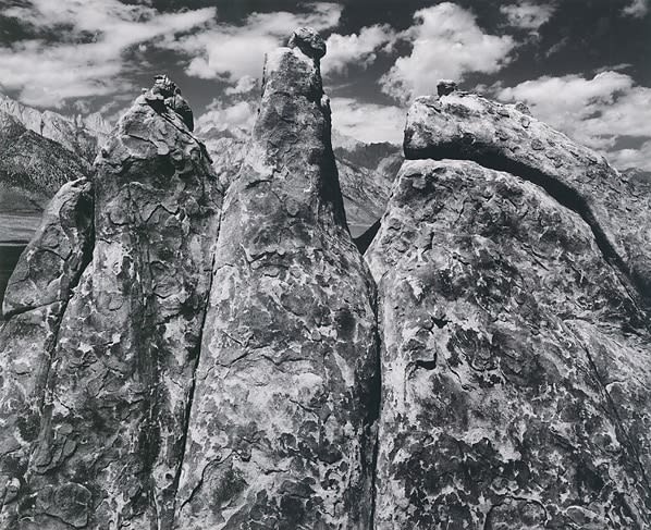Ansel Adams, Pinnacles, Alabama Hills, Owens Valley, CA, 1945