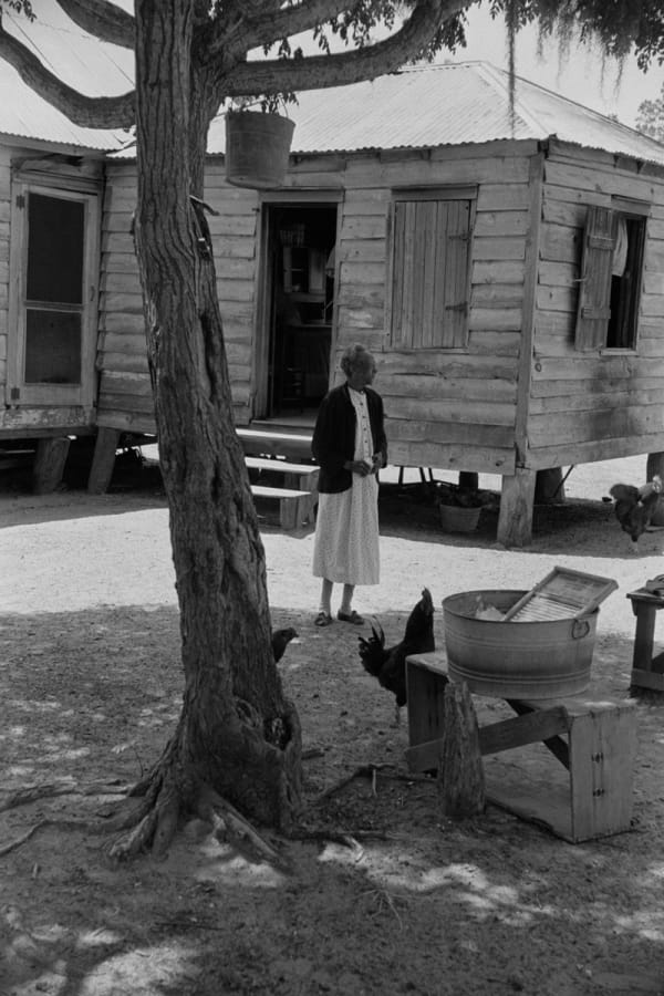 Constantine Manos, Daufuskie Island, South Carolina, (Woman in yard), 1952