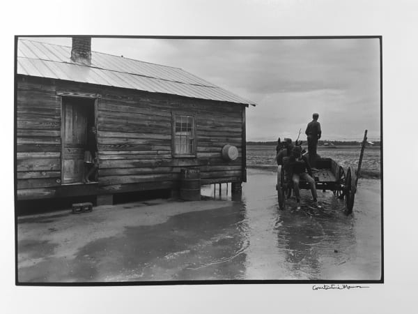 Constantine Manos, Untitled, Sharecroppers, South Carolina (Horse drawn wagon and boys), 1965