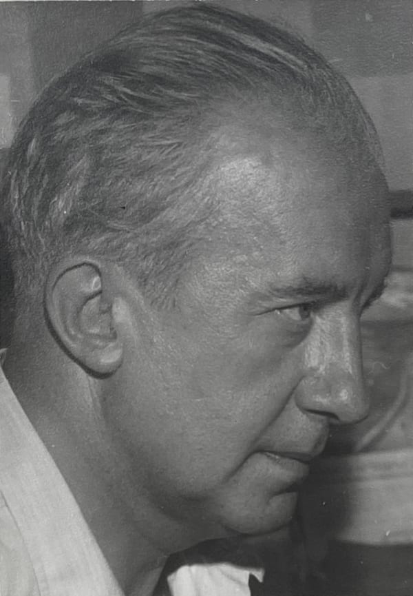 Man Ray, Paul Eluard in profile, 1947