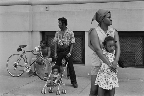 Constantine Manos, Street Scene Along Parade Route, South End, Boston, Massachusetts, 1976