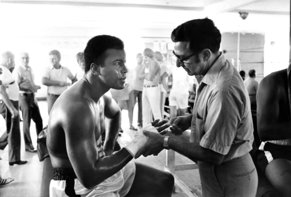 Lawrence Schiller, Muhammad Ali and Angelo Dundee, 1965