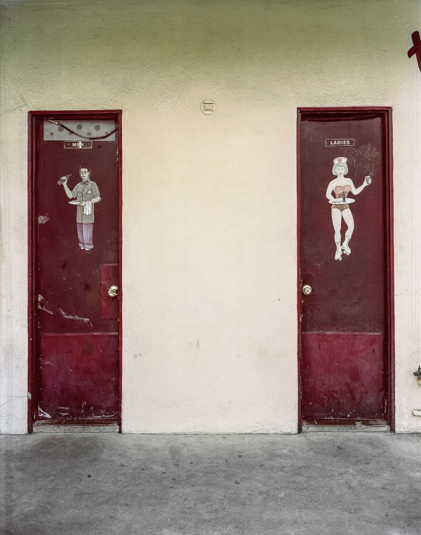 Jim Dow, Rest Room Doors at Grinder Haven Drive-In, Ontario, CA, 2012