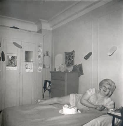 Diane Arbus, Transvestite at Her Birthday Party, NYC, 1969