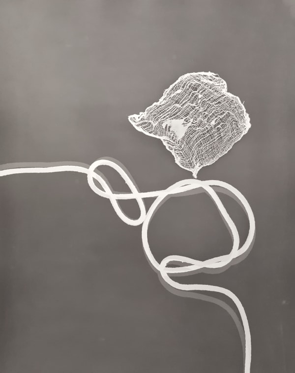 György Kepes, Photogram- knotted string, 1975