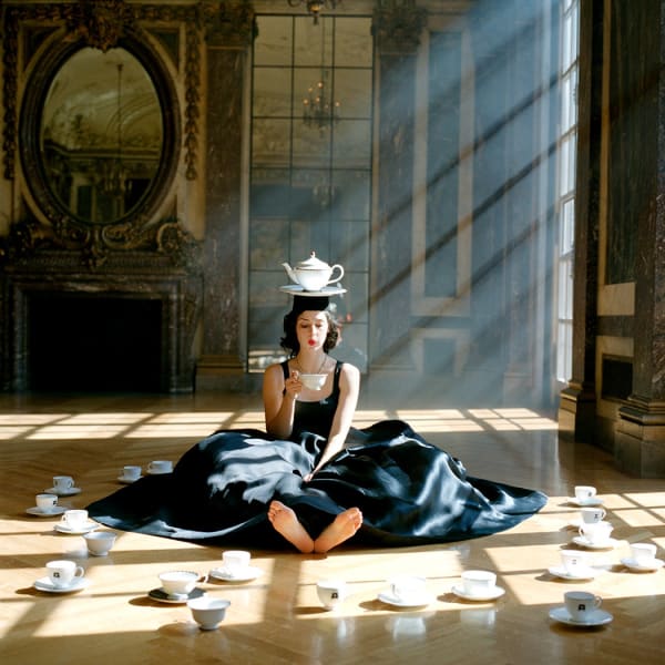 Rodney Smith, Zoe Balancing Teapot on Head, Burden Mansion, New York , New York, 2006