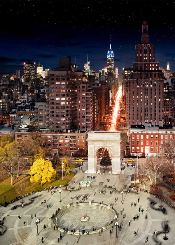 Stephen Wilkes, Washington Square Park, NYC, Day to Night™, 2009