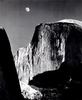 Ansel Adams, Moon and Half Dome, Yosemite National Park, California, 1960