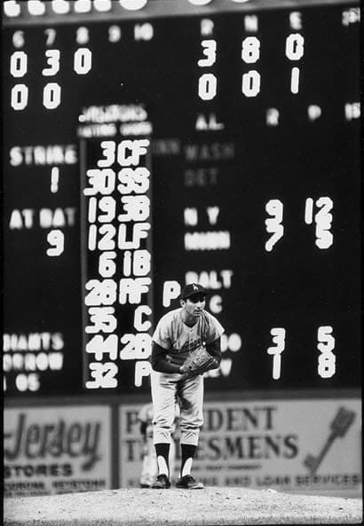 Walter Iooss, Sandy Koufax, No Hitter in Connie Mock Stadium, Philadelphia, 1960