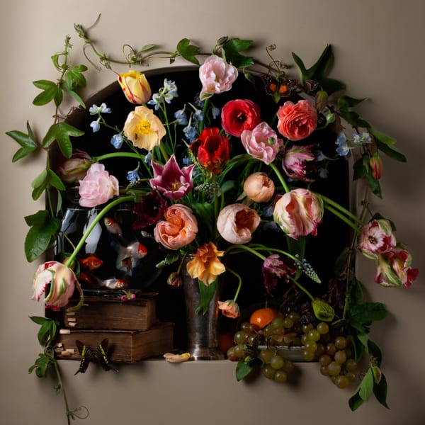 Paulette Tavormina, Flowers and Fish II, After G.V.S., 2012