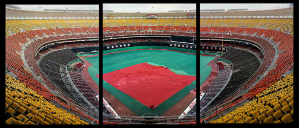 Jim Dow, View from behind Home Plate, Veterans Stadium, Philadelphia, PA, 1980