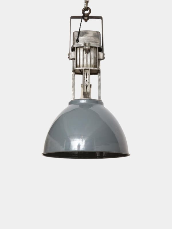 Vintage Industrial Enamel Shade Hanging Light