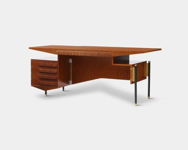 Mid-Century Sculptural Writing Desk