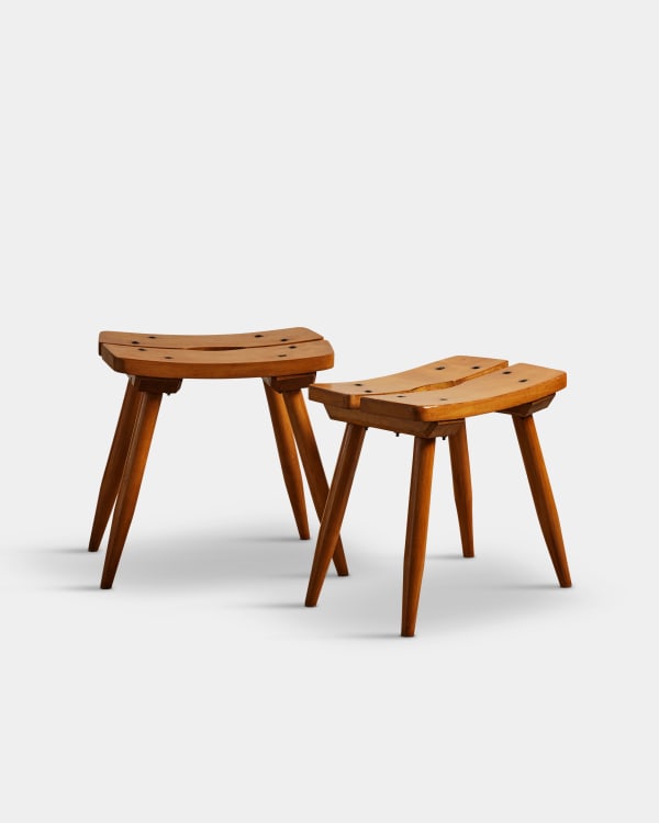 Iron and Elm Stool