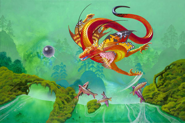 Roger Dean FIRE DRAGON, 2012/2021 Edition of 70 plus 7 artist's proofs