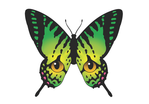 Roger Dean, BUTTERFLY EYES LOGO 2, 2023