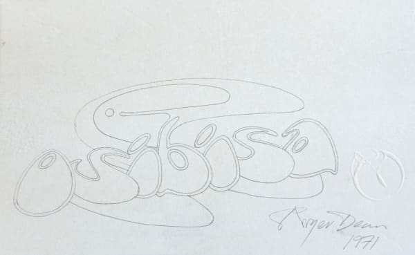 Roger Dean, Osibisa Flying Elephant - Lettering XIX, 1971