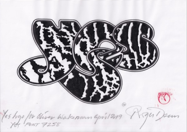 Roger Dean, LOGO FOR OLIVER WAKEMAN - YES FONT - 7258 , 2019