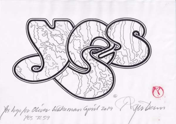 Roger Dean, YES LOGO FOR OLIVER WAKEMAN - YES 7259, 2019