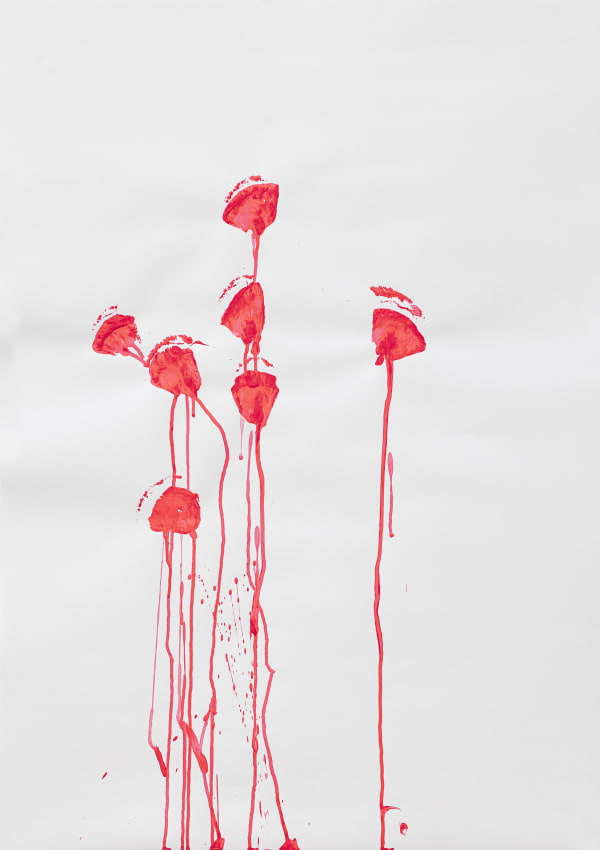 Mireille Gros, Planetary Plant (Pink Ink) II, 2022