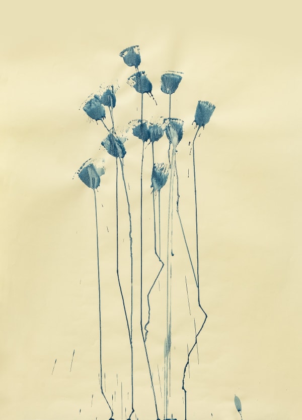 Mireille Gros, Planetary Plant (Blue) X, 2023