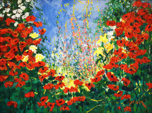 David Drum, Wild Poppies, 2018