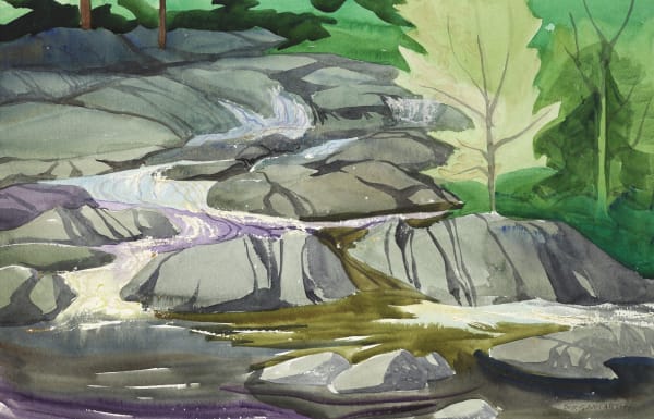 Doris McCarthy, The Rapids on Crowe River, 2000
