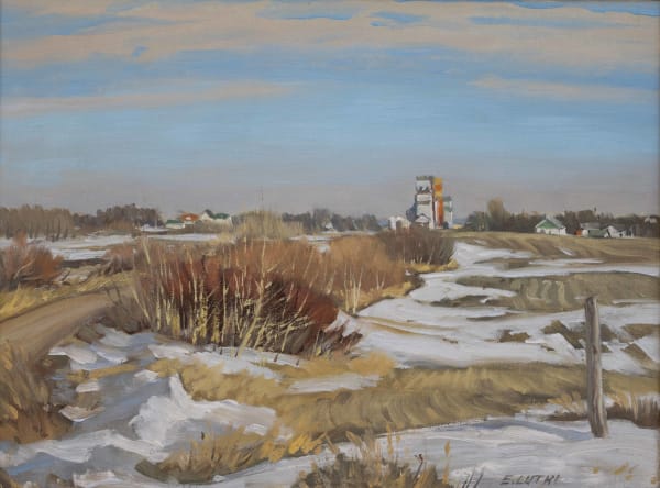 Ernest Luthi, West Approach to Foam Lake, c 1970