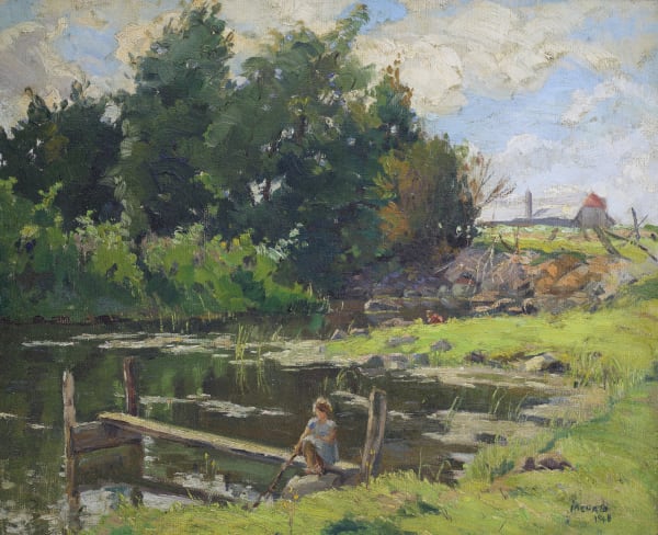 Francesco Iacurto, Summer by the Pond, 1948