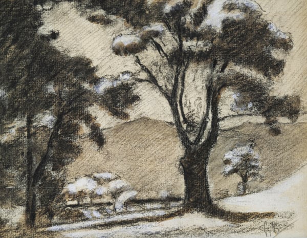 Henri Beau, Two Trees, c 1930