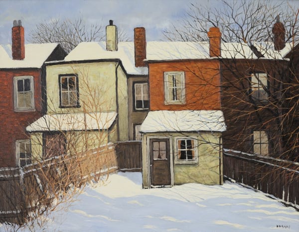 In this piece, Kasyn captures a quiet residential scene bathed in the soft, golden light of the afternoon sun.