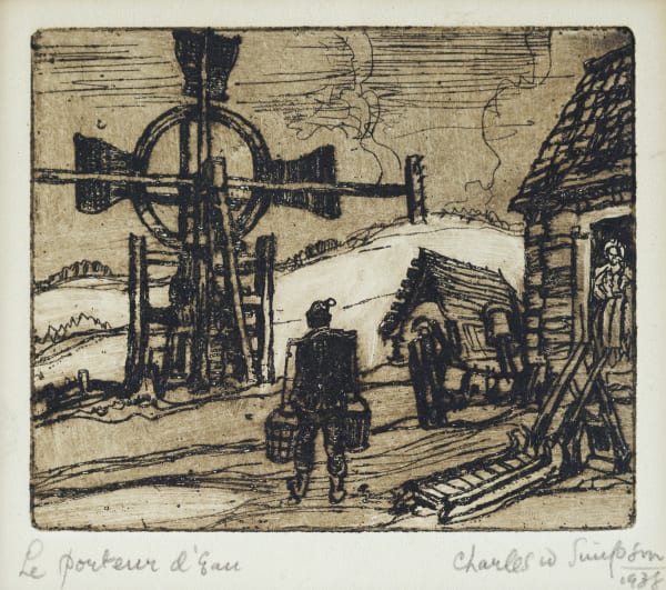 Charles Walter Simpson, Le Porteur D'eau, 1938