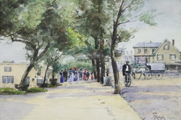 Joseph Rolph, Umbrellas and Shade, 1912