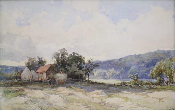 Robert Ford Gagen, Mid Summer Haying, c 1910